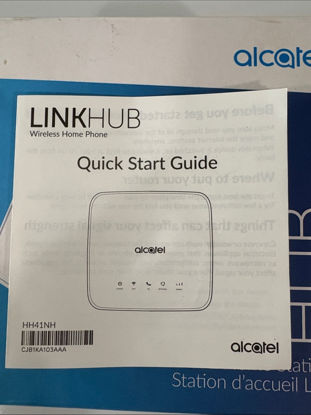 Alcatel LinkHub LTE Home Station Router HH41NH - Picture 2 of 7